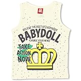 ベビードール ネップ風タンクトップ 子供服 100cm オフホワイト