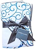 Caden Lane Luxe Collection Swirl Hooded Towel Set, Dark Blue, Infant by Caden Lane