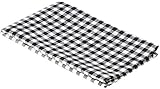SheetWorld Crib / Toddler Percale Baby Pillow Case - Black Gingham Check - Made In USA by sheetworld