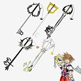コスプレ道具 キングダムハーツ キーブレード クロ ミッキー Kingdom Hearts 武器 約束のお守り 過ぎ去りし思い出 白キーブレード 鍵 木製 刀 剣 cosplay 完成度高い 変身 漫遊展 撮影用 イベント パーティ (E)