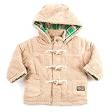 (ファンファン) FUN fun ダッフルコート キッズ フリースボア フード付き 男の子 女の子ベージュ 95cm