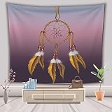 wchuang Moonタペストリー鹿動物印刷壁Decor Hanging寝室リビングルーム装飾ビーチタオル M