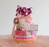 リトルプリンセスへぴったり☆ロイヤルキティおむつケーキ (プレミアムパンパースM)