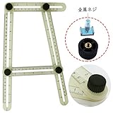 MULGORE 角度測定ツール、テンプレートツール、角度測定定規、マルチアングル測定ルーラー、Angleizer