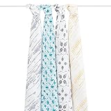 aden + anais (エイデンアンドアネイ) 【日本正規品】モスリンコットン おくるみ 4枚セット kindred 4-pack swaddles-R103