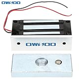 OWSOO 電磁ロック 60KG 132 lbs保持力 ドアアクセスコントロールシステム用 電磁石フェールセーフNCモード