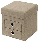 PRX 布製スツール35(引出し付)