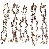 Dovewill 人工シルク　造花　ローズアイビーブドウ　葉吊り　結婚式　ガーデン　飾り　約10本入りセット　5色