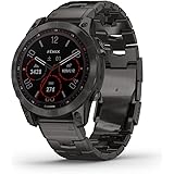 ガーミン(GARMIN) fenix 7 Sapphire Dual Power Ti Carbon Gray DLC/Carbon Gray DLC Vented Titanium Band ソーラー充電 パワーサファイアガラス搭載 マルチスポーツ
