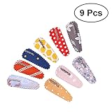 Frcolor 子供ヘアクリップ ベビー ヘアピン スリーピン 前髪留め 可愛い ヘアアクセサリー 髪飾り 9個セット（ランダムパターン）
