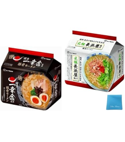 Amazon.co.jp: マルタイ 袋・一幸舎監修 豚骨ラーメン 5食 455g ×6個