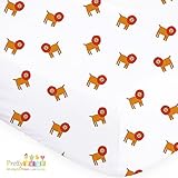 Fitted Muslin Cotton Baby Crib Sheets For Better Sleep. Off White Premium Soft & Breathable Muslin C
