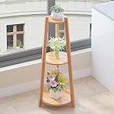 LJ リビングルームバルコニーフロアスタイル屋内マルチレイヤー竹フラワーポットラック ( サイズ さいず : L l )