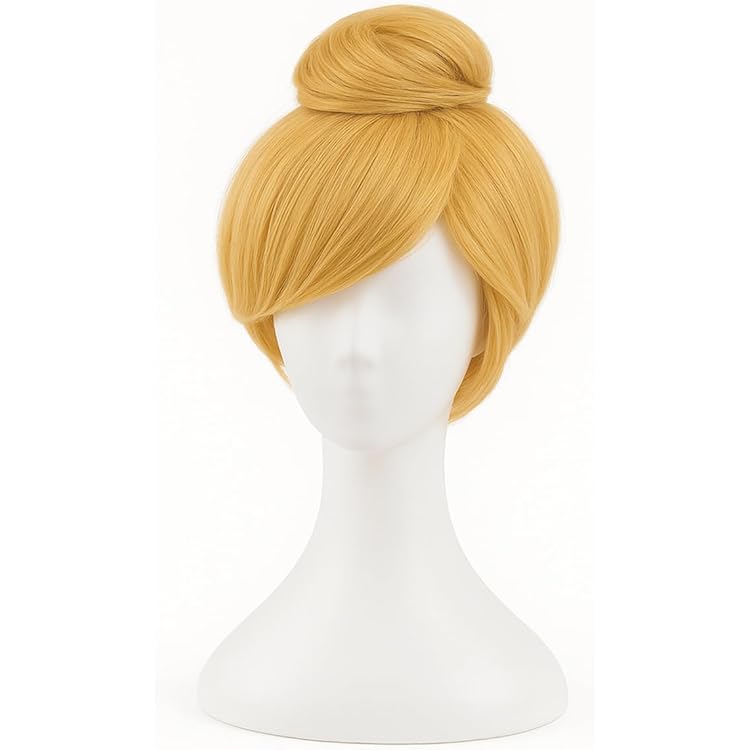 Amazon.co.jp: 30cmのショートブロンドのコスプレウィッグ