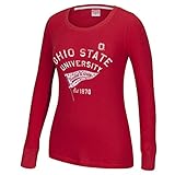 NCAA Ohio State Buckeyesレディースお泊まり会Thermal Tee , True Red , Large