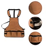 Zyurong　BBQマスターズエプロン　ガーデニングエプロン　タクティカルエプロン　モール対応　バーベキューエプロン　BBQ 料理　絵描き　家事　仕事　業務用　男女共用（ブラウン）