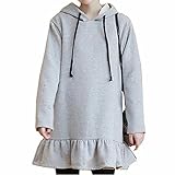 (ティアナ23)Tianna23 マタニティ Aライン フード付 スウェット チュニック グレー L