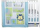 Trend Lab Jungle Roar 4 Piece Crib Bedding Set Yellow [並行輸入品]