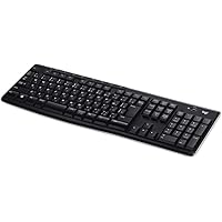 ロジクール キーボード ワイヤレス 無線 フルサイズ 薄型 テンキー付 耐水 静音設計 USB接続 3年間無償保証ボード Unifying対応レシーバー採用 K270