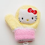 ハローキティ 笛付き ミトン手袋（J146504） (イエロー)