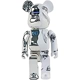 ハンドパペットモデル ベアブリック 400 パーセント暴力クマビルディングブロッククマ 2 色ステッチ置物モデル手作りグッズおもちゃ(Color:A)