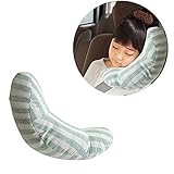 Hangnuo　シートベルト枕　シートベルト　カバー　ネックピロー　シートベルトクション　ふわふわ　取り付き簡単　子供　大人用 (グリーン)