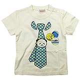 《初夏盛夏対応》 GARACH(ギャラッチ) 天竺ネクタイPANDA半袖Tシャツ 110cm /Bu NO.AH-1621306