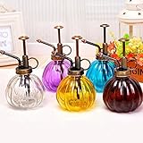 amzmonnsuta 240ml レトロ手柄　圧力　グラス製噴霧ボトル　ガーデン植物ツール　じょうろ