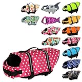 【24HOURS】ライフジャケット 犬 犬用 ピンクx水玉 ドッグ Dog ペット 安全 安心 セーフティ 小型犬 中型犬 大型犬 水遊び プール 海 川遊び 救命胴衣 フローティングベスト ライフベスト 犬のライフジャケット ペット用ライフジャケット ペット用品 犬用品 浮き輪 ペットグッズ KM514G XLサイズ (x 1)