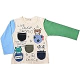 2017年 春物 ZOOMIC ズーミック ポケット 長袖Ｔシャツ 胴アイボリー◇95cm