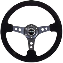 NRG Innovations Race Style Short Hub Adapter - Reduces Height By 1", Black, For Nissan/Infiniti (No HICAS)