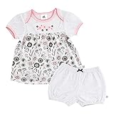 Just Born Baby Girls' Madeline 2-Piece Dress Set Floral Pink and White New Born [並行輸入品]