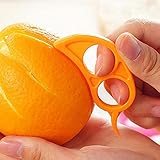 Lorny(TM) 新しいかわいいミニプラスチック製のカットフルーツストリッパーデバイスオレンジピーラー簡単オープナーレモンスライサーカッタークッキングツール送料無料C11