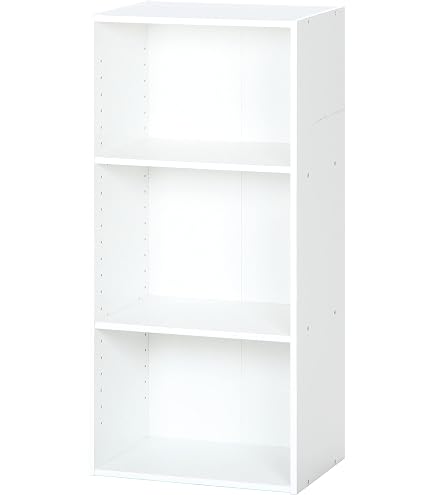 Amazon｜カラーボックス本棚 漫画CD収納 幅42CM アッシュ 3個セット