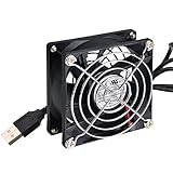 ELUTENG USBファン 8cm PCファン 小型 卓上扇風機 静音 USB 冷却 250...