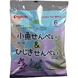 ピジョン　元気アップカルシウム　小魚せんべい＆ひじきせんべい　２枚Ｘ８袋入