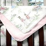 Carousel Designs Pink Over the Moon Toile Crib Blanket by Carousel Designs