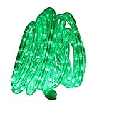 Direct-Lighting 24ft Super Bright Heavy Duty Green Rope Lights with 288 LEDs - Expandable to 216 Ft.
