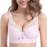 [Ｃｏｍｍ　ｃ’ｅｓｔ] Ccest ブラジャー 大きいサイズ フルカップ セクシー かわいい ワイヤー つけ心地 大きいブラ グラマー レース 総レース ソフト カップ無 パッド無 85 ピンク