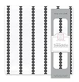 スワドルデザインズ (SwaddleDesigns) 【日本正規品】モスリンおくるみ バーキンブラック 1枚セット SDM-149BK-BP