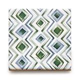 【B'stile】水彩画のような淡い色合いのタイル「AGATA - アガタ (デザインタイプ)」（陶器質｜107mm角｜屋内壁用）1枚