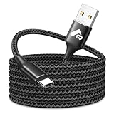 タイプc ケーブル 3m たいぷしー充電器 急速 ケーブル USB A to USB C 充電コード ナイロン編み Type C 延長 iPhone17/16 /15 Pro Max Plus Galaxy Xperia Xiaomi LG Switchその他Type-C全機種対応（ブラック）