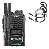 特定小電力トランシーバー DJ-P240-S&WED-EPM-YSE ショートアンテナ イヤホンマイク付き(耳かけ型) 2セット