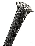 1/4" PET Expandable Braided Sleeving- 10ft - Black [並行輸入品]