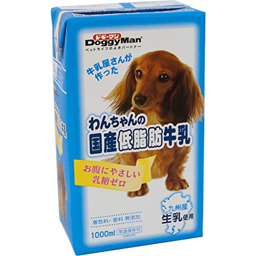 ドギーマン わんちゃんの国産低脂肪牛乳 1000ml