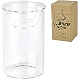 SPICE OF LIFE(スパイス) 水替えしやすい 水栽培ガラスベース 花瓶 BULB VASE バルブベース クリア ショート 直径8cm 高さ13cm KEGY4060