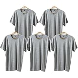 【14187】5枚セット Ｔシャツ 半袖 丸首 M L LL メンズ インナーウェア コットン 下着 肌着