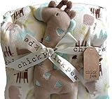 Chick Pea Plush Two-Piece Baby Blanket and Giraffe Toy by Chick Pea