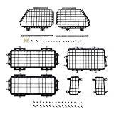 Copuhgima MN D90 MN-90 D99S MN99S用金属立体視ウィンドウメッシュ保護ネット1 / 12RCカーアップグレードパーツアクセサリー