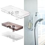 シャワーラック ユニットバス シャワーホルダー ディスペンサーホルダー シャンプーラック シャワーホルダートレイ ルクス(ブラック)